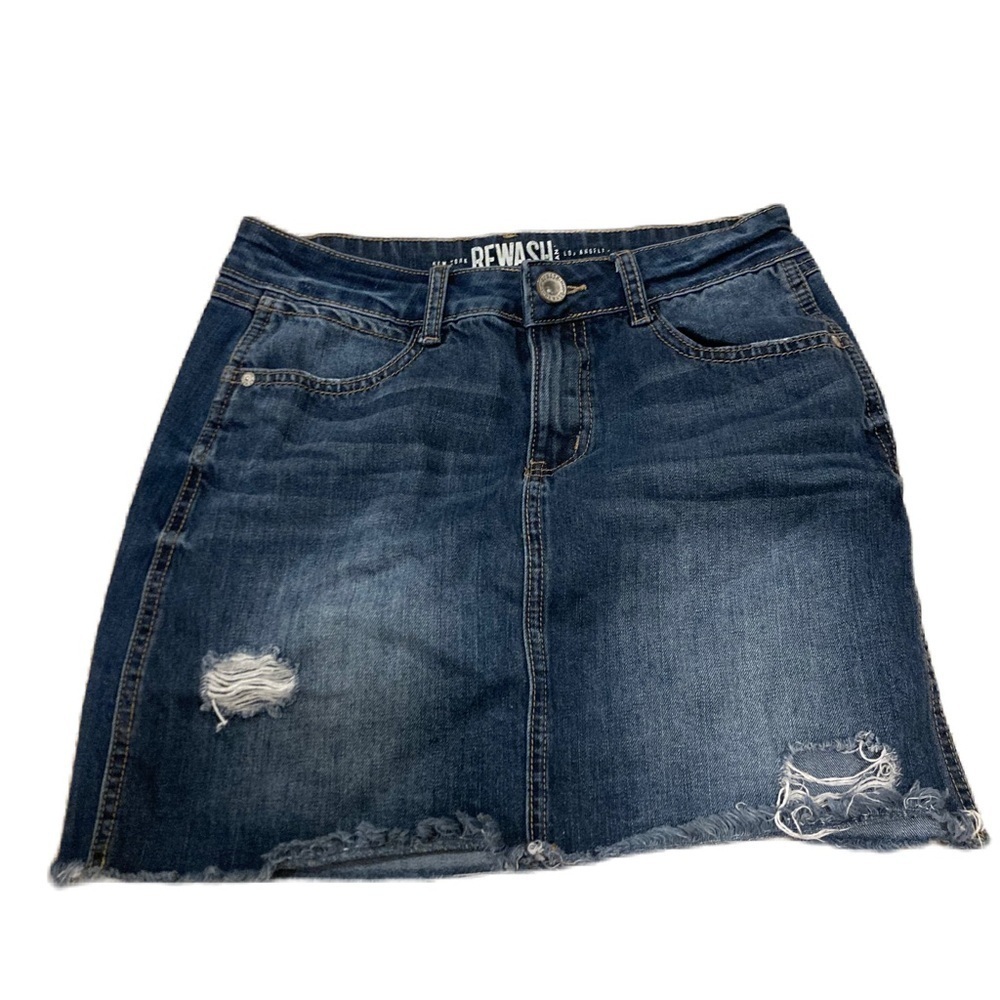 Rewash Women’s Blue A-Line Mini Skirt Sz. 3/26